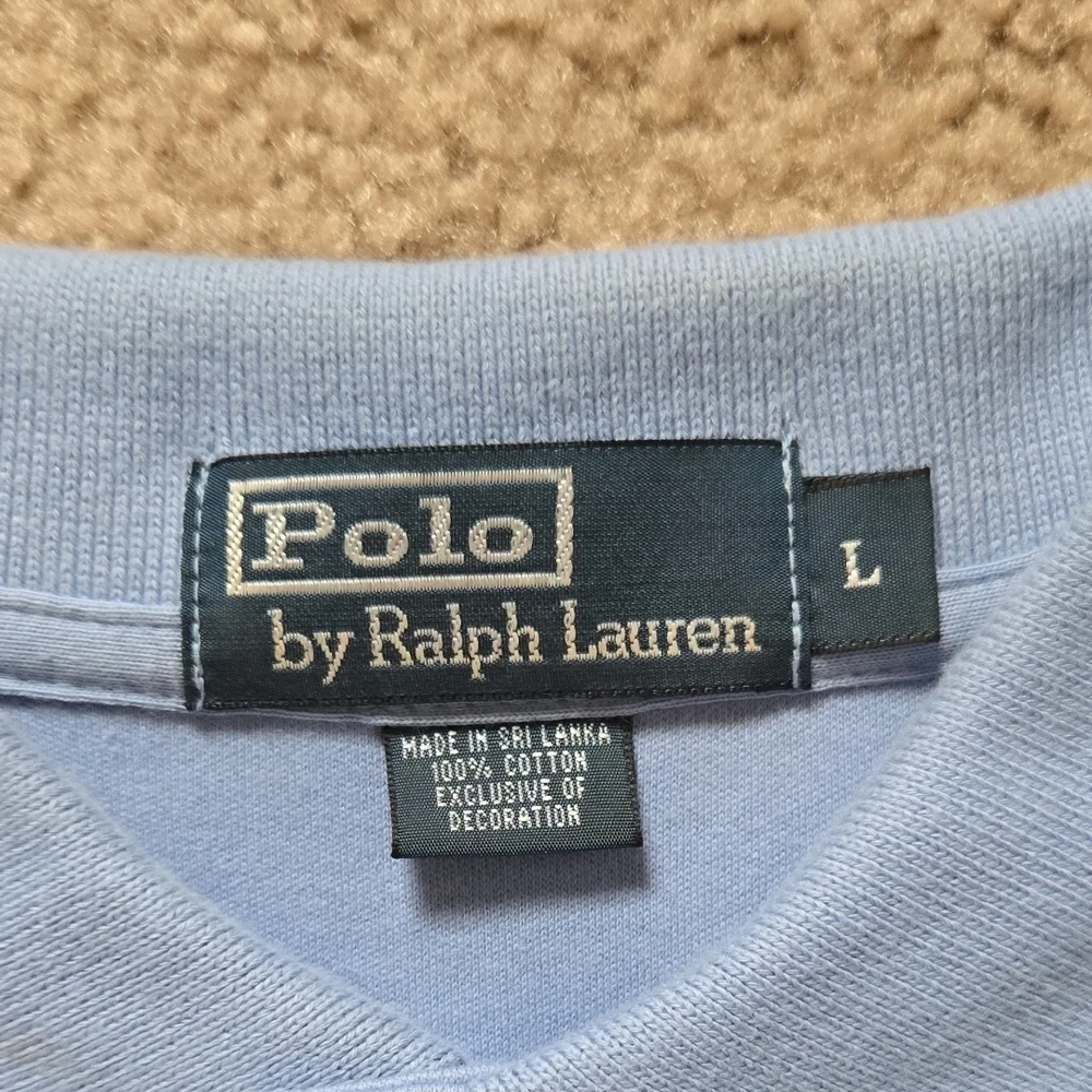 Polo Ralph Lauren Men's Blue Polo Shirt L